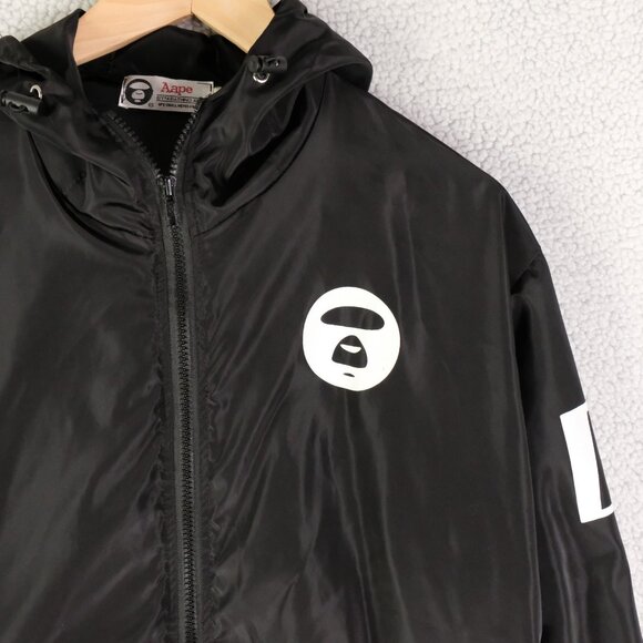 Aape By A Bathing Ape Jacket Mens Large Windbreaker Hooded AAPE Universe - Picture 2 of 10
